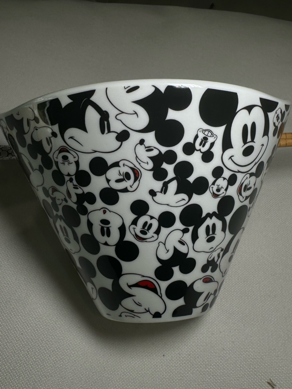 NWOT - DISNEY Mickey Mouse Ramen Bowl With Chopsticks, 6” - Picture 3 of 4